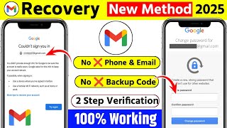 Gmail Account Recovery 2025 | How To Recover Gmail Account | Gmail Account Recovery without password