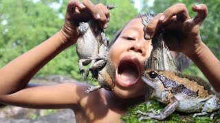 Primitive Technology: Catch And Cook banded bullfrog - Brave Wilderness