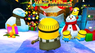 Despicable Mel minion Runs in Holiday Lab ! Santa's Helpers Special mission  walkthrough