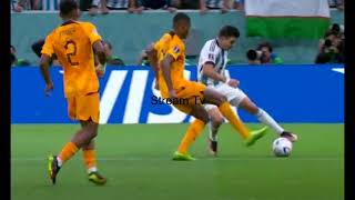 Marcos Acuna clash Penalty foul moment against Denzel Dumfries