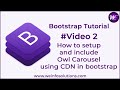 How to make a responsive slider with Owl Carousel |How To Use& Install Owl Carousel 2 with Bootstrap
