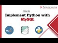 How to Implement Python with MySQL database || Pantech eLearning
