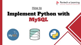 How to Implement Python with MySQL database || Pantech eLearning