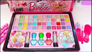 How to use Barbie Makeup💄Barbie New Deluxe Makeup Cosmetic Set💄