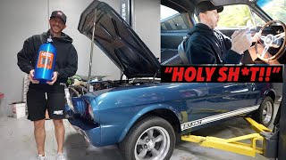 BLASTING a 300 Shot of Nitrous in the Mustang! + First Drive!