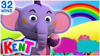 Kent the Elephant | Colors song for Kids | 3D Nursery Rhymes Songs