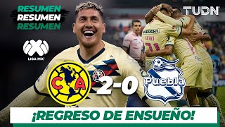 Resumen y goles | América 2 - 0 Puebla | Liga Mx - AP 19 - J15 | TUDN