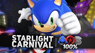 Sonic Colors Ultimate - Starlight Carnival 100% Guide | All Red Rings, S-Ranks and Rival Rush (4K)