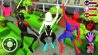 SpiderMan Miles Morales & Gwen & SpiderMan Playing New Chapter in Scary Teacher 3D