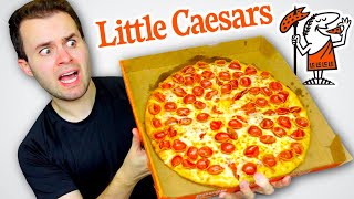 Trying Little Caesars New OLD WORLD Pizza! - Fanceroni Pepperoni REVIEW!