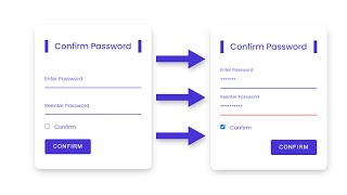 Confirm Password Validation in JavaScript | Trending UI | #DeveloperHub