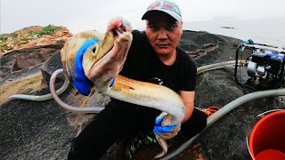 两台抽水机同时抽巨大水坑2小时，海货成双成对淡恋爱，看羞吴哥