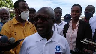 Visite du nouveau bâtiment du Service maritime et de navigation d'Haïti (SEMANAH)