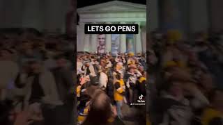 Penguins fans celebrate after beating the Caps 🤣 #pittsburghpenguins #penguins #fans #washington