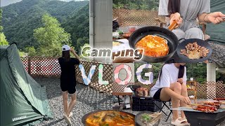 Vlog | 캠핑 브이로그 | 폭염+장마,여름캠핑의 현실 | 역대급 캠핑요리를 찾았다 | 여름캠핑 필수템 추천 | 계곡캠핑 | 캠핑요리 | 캠핑용품 | 캠핑용 에어컨 | 감성캠핑