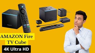 AMAZON Fire TV Cube, Hands-free streaming device with Alexa, 4K Ultra HD