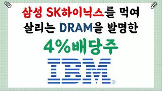 💰배당의민족 - 삼성과 SK하이닉스를 먹여 살리는 DRAM을 발명한 4% 배당주 IBM 분석