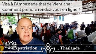 Visa Thaïlande Vientiane : prendre un rendez-vous en ligne
