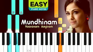 Vaaranam Aayiram - Mundhinam Easy Piano Cover | Tamil Easy Piano Tutorial 2021 | Blacktunes Piano