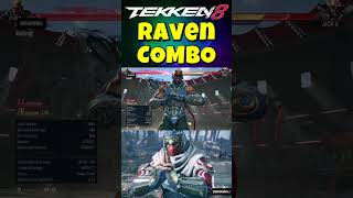 【TEKKEN8】 Raven Heat combo 98damage #tekken8 #鉄拳8 #コンボ #麗奈 #shorts #tekken8 #fgc #tekken #raven #yt