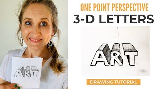 One Point Perspective 3-D Letters