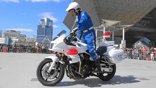 白バイ隊員の究極のバランス取り！くっそ重いCB1300も自由自在に！