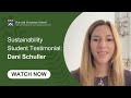 Sustainability Master's Program: Student Testimonial: Dani Schuller