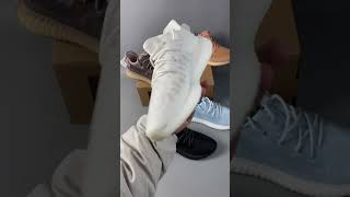 阿迪达斯Adidas Yeezy 350V2 Mono 黏土冰蓝黑天使 全透椰子跑步鞋 编号08320