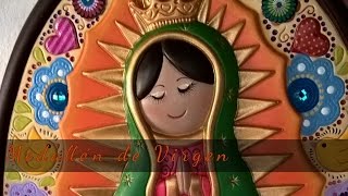 Pinta y decora un Medallón de la Virgen de cerámica | Tutorial