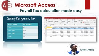 How to calculate Salaries Taxes in Microsoft Access DB