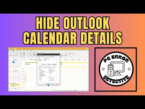 Как скрыть данные календаря Outlook, защитите свою конфиденциальность