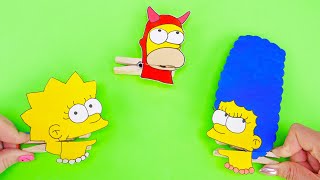 ONE MINUTE DIY WITH SIMPSONS #shorts