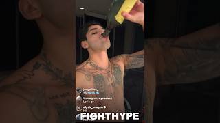 Ryan Garcia DRUNK; Takes Bottle of Wine TO THE HEAD during Devin Haney TRAINING CAMP