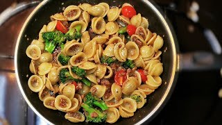 Orecchiette Pasta with Broccoli | Vegetarian | 猫耳朵西兰花意面 | 素食不含五辛