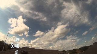 Abilene Clouds 1 - Time Lapse with Clock Scroll