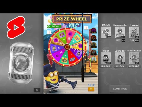 Premio Wheel Challenger pod – Despicable me Minion Rush juego android ios #shorts