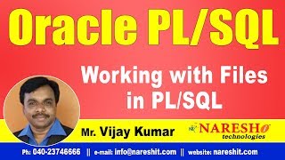 Working with Files in PL/SQL | Oracle PL/SQL Tutorial Videos | Mr.Vijay Kumar