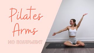 TONED ARMS Pilates Workout with No Equipment !! 8 Minutes