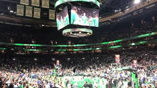Kemba Walker is introduced as a member of the Celtics' starting lineup