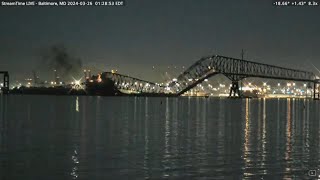 LIVE: Baltimore bridge collapses after ship collision