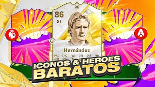 LOS 10 MEJORES ICONOS Y HEROES BARATOS DE EA FC 25 !!