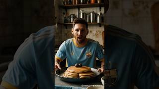 Messi eating breakfast #shorts #messi #ronaldo #cr7