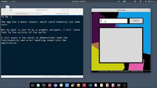 Oxford API with Python and Tkinter