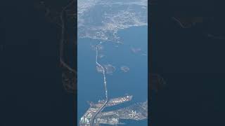 機窓 「空から見る瀬戸内海3架橋②」瀬戸大橋（児島・坂出ルート）