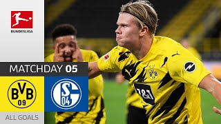 Haaland Scores in the Revierderby | Borussia Dortmund - FC Schalke 04 | 3-0 | All Goals | Matchday 5