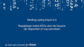 MLI 2.0 - Raadplegen welke ATO's door de Douane zijn afgesloten of nog openstaan