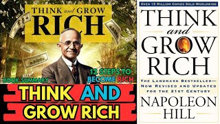 Book Summary Think and Grow Rich | 12 step To Become Rich |(by by Napoleon Hill )