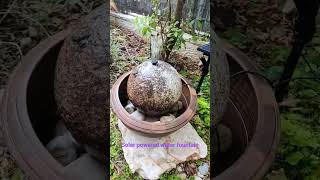 Solar powered water fountain