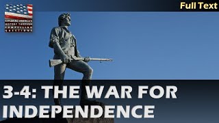 3-4: The War for Independence
