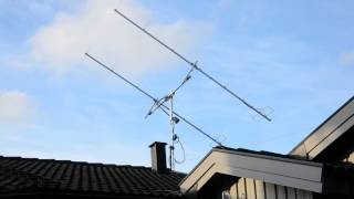 2x9 el LFA antenna for EME -- SM6GYBs summer project 2014